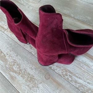Vince Camino half boots, burgundy suede size 9